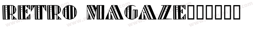 Retro Magaze字体转换